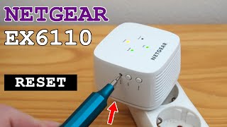 Netgear EX6110 WiFi extender dual band • Factory reset [upl. by Dart574]