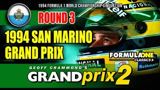 Grand Prix 2 Virtual Season  Round 03 1994 San Marino Grand Prix [upl. by Casavant]