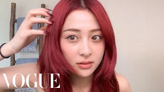 LE SSERAFIM’s HUH YUNJIN on Her Skin Care Routine amp Eyelash Curling Trick  Beauty Secrets  Vogue [upl. by Dwinnell]