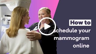 Learn how to schedule your screening mammogram online at Samaritan [upl. by Kulsrud]