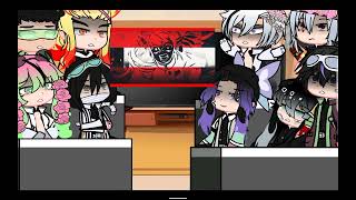 Los pilares reaccionan a Shinobu Kanao e Inosuke vs Douma De SoulRap [upl. by Goode748]