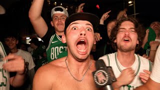 Celtics Fans Go Crazy After Game 1 Win [upl. by Ardnekat733]