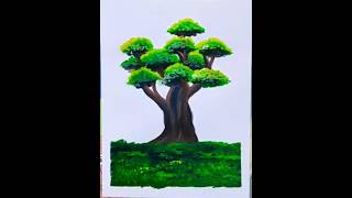 Tree drawing for beginnerstreepaintingartdrawing easydrawing [upl. by Bilek]