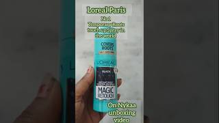 Loreal magic retouch concealer spray on Nykaa unboxing loreal lorealhaircolor unboxing [upl. by Chasse]