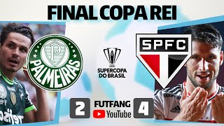 PALMEIRAS 2 X 4 SAO PAULO AO VIVO COPA REI  POS JOGO [upl. by Ezzo]