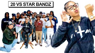 20 GUYS VS 1 RAPPER STAR BANDZ [upl. by Yeknarf]