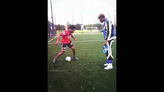 iShowSpeed Shows Paul Pogba His Skills 😂 [upl. by Joice]