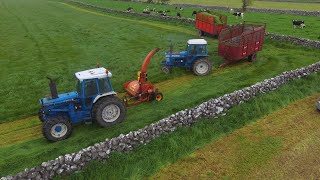 Silage 2021  Old School Ford tw15 and Taarup double chop [upl. by Neomah863]