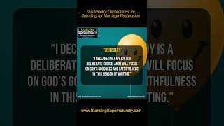 Declarations  “Healing Through Joy as You Stand for Your Marriagequot marriagerestoration [upl. by Linad]