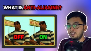 What is AntiAliasing In Gaming  Hindi [upl. by Domash]