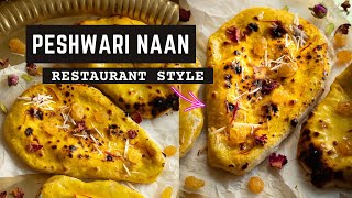 Peshwari Naan Recipe Restaurant Style  Delicious Coconutfilled Naan [upl. by Hurlow]