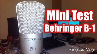 Así suena el Micrófono Behringer B1 Mini Test [upl. by Sabu]