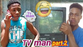 Tv  man part 2 ft oryon comedy 😂😂 [upl. by Ilarin905]