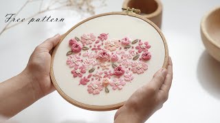 Free pattern for beginners is live on momentoell shopStitch pink heart with me [upl. by Radack152]