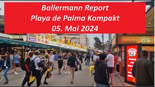 Ballermann Report 🥳  Platja de Palma🌴 Mallorca♥️  VLOG 050524 [upl. by Kesia]