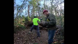 Hiking out Babel Tower trail after trail maintenance chiefsholsters dayhike linvillegorge wnc [upl. by Eiroj]