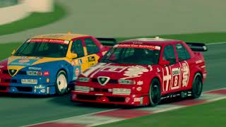 DTM Legends Clash Alfa Romeo 155 V6 vs BMW M3 Mercedes 190E amp Ford Sierra at Barcelona [upl. by Otina742]