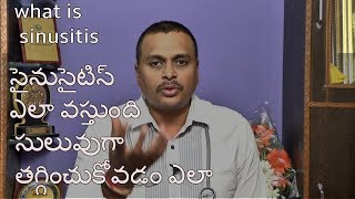 what is sinusitis how to take precautions in telugu wakeup [upl. by Aizti642]