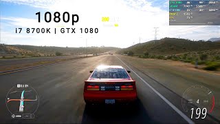 Forza Horizon 5  1080p  i7 8700K  GTX 1080  Extreme Settings  PERFORMANCE TEST  GAMEPLAY [upl. by Liva]