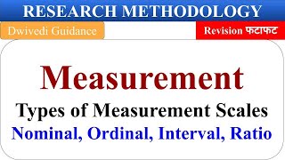 measurement scale measurement in research Nominal Ordinal Interval Ratio research methodology [upl. by Ruffo750]