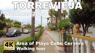 Area of Playa Cabo Cervera Torrevieja  Spain  Costa Blanca  Walking tour 4k 60 fps [upl. by Debi665]