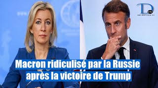 la porteparole russe a ridiculisé Macron qui ne croyait pas à la victoire de Trump [upl. by Enitsua151]