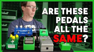 Are these pedals all the same The TubeScreamer Test [upl. by Ecnatsnoc880]