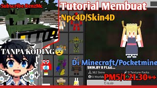 Tutorial Membuat Npc4DSkin4D Di PocketmineMinecraft PM512130  MINECRAFT 5D SKIN MOD renzyt [upl. by Farleigh123]