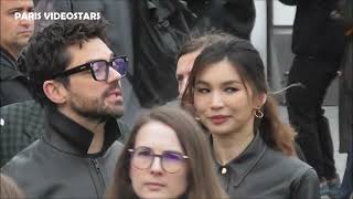 Gemma Chan amp Dominic Cooper  Paris Fashion Week 6 march 2023 show Louis Vuitton [upl. by Mccourt]