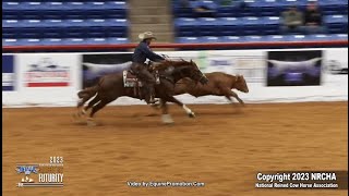 2023 NRCHA Snaffle Bit futurity Open Hackamore Finals Champion quotFancy Wasnt My Namequot [upl. by Rhea]