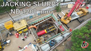 Microtunneling Jacking Project Nd 1200 mm [upl. by Ogait]