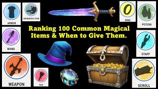 Ranking the Top 100 Common Magical Items DampD 5e Part 1 [upl. by Nosilla]