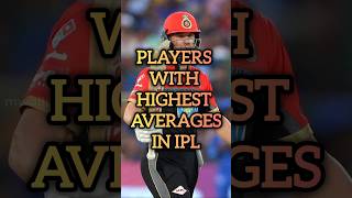 💀💀💀Players With Highest Averages In IPL History  Top 10 Cricket [upl. by Erminna]