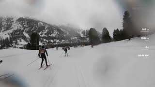 Engadiner Skimarathon Abfahrt Stazerwald [upl. by Sdlonyer]