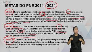 Educação de Jovens e Adultos EJA  As Metas do PNE para a EJA LIBRAS [upl. by Ezana]