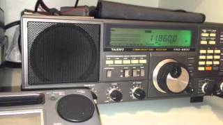 Wellbrook ALA1530 active loop antenna Radio Sana Jeddah 11860 KHz [upl. by Ahsauqram]