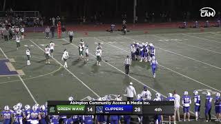 Abington vs Norwell Clippers Varisty Football November 15 2024 [upl. by Freytag269]