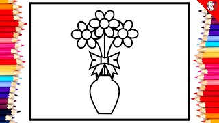 quotAdorable Flower Coloring Pages for Relaxation amp Fun 🌸🎨  Easy amp Cute Designsquot [upl. by Enitnemelc]