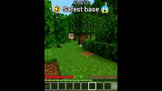 Minecraft safest base 😱👽minecraft shorts viralshorts [upl. by Lek]