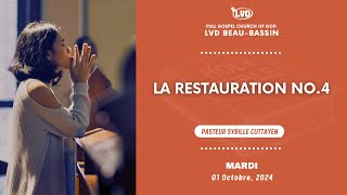 La Restauration No4  Pasteur Sybille Cuttayen  Mardi 1er Octobre 2024 [upl. by Chud]