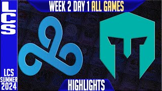 C9 vs IMT Highlights ALL GAMES  LCS W2D1 Summer 2024  Cloud9 vs Immortals Week 2 Day 1 [upl. by Vasta]