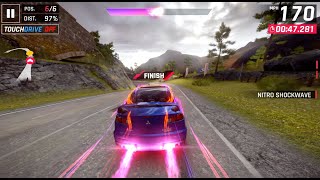 Asphalt 9  Completed 109 Drift Yards in one go  Mitsubishi Lancer [upl. by Wu]