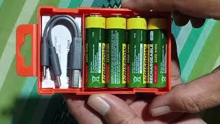 BATERAI KRISBOW LIION BATTERY AA USBC 2220 mWh [upl. by Alekram985]