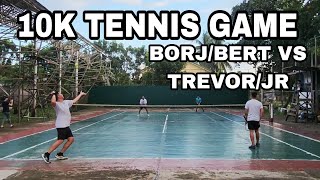 TENNIS GAME  TREVOR JR VS BORJBERT  MINDANAO PH [upl. by Rihsab]