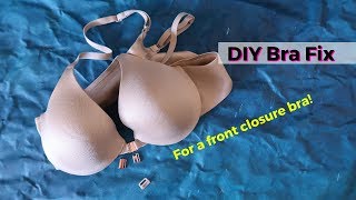 DIY Bra Fix  front closure or racerback bra [upl. by Dickman]