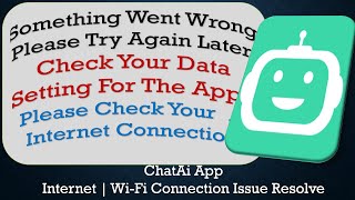 ChatAi App something went wrong please try again later problem solution [upl. by Ennaesor164]