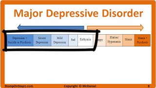 Mood Disorders Major Depressive Disorder amp Bipolar Type 1 Cyclothymia Hypomania MDD [upl. by Amick798]