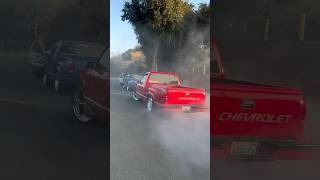 Quemando llanta En La OBS Cheyenne 400 SS 🔥💨 obschevy truck cheyenne camioneta burnout obs [upl. by Harwilll]