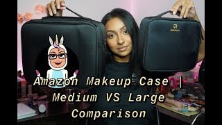 Amazon Makeup Case  Medium Vs Large Comparison  Nalanie [upl. by Haiel692]