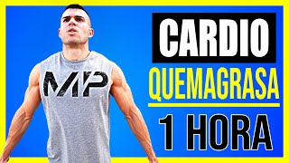 🟢 Rutina CARDIO 60 MINUTOS para ADELGAZAR RÁPIDO 🔥 QUEMAR 1000 CALORÍAS En CASA en 1 HORA [upl. by Weibel]